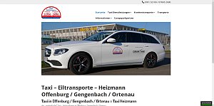Homepage von Taxi Heizmann in Offenburg / Gengenbach